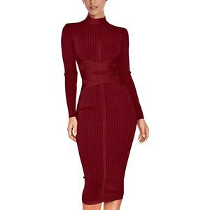 Amina Glam Womens  Midi Dress
